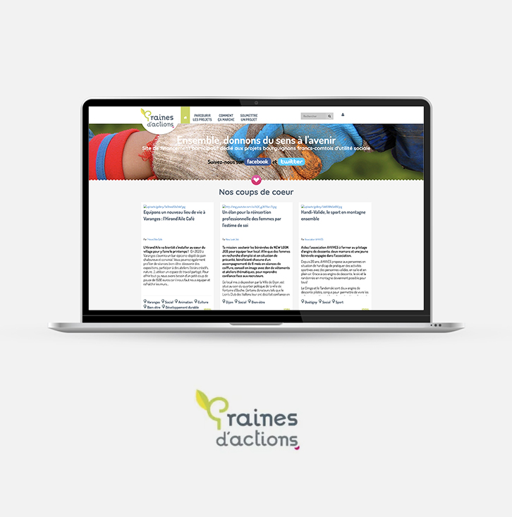 Graines d'action - Logomotion agence web Dijon