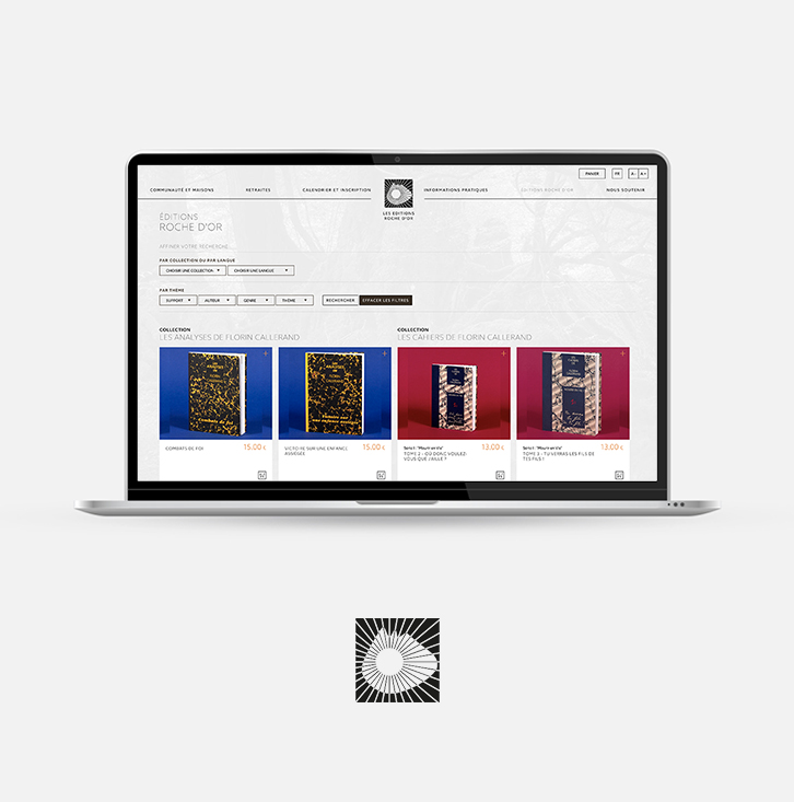 Roche d'or editions - Logomotion agence web Dijon