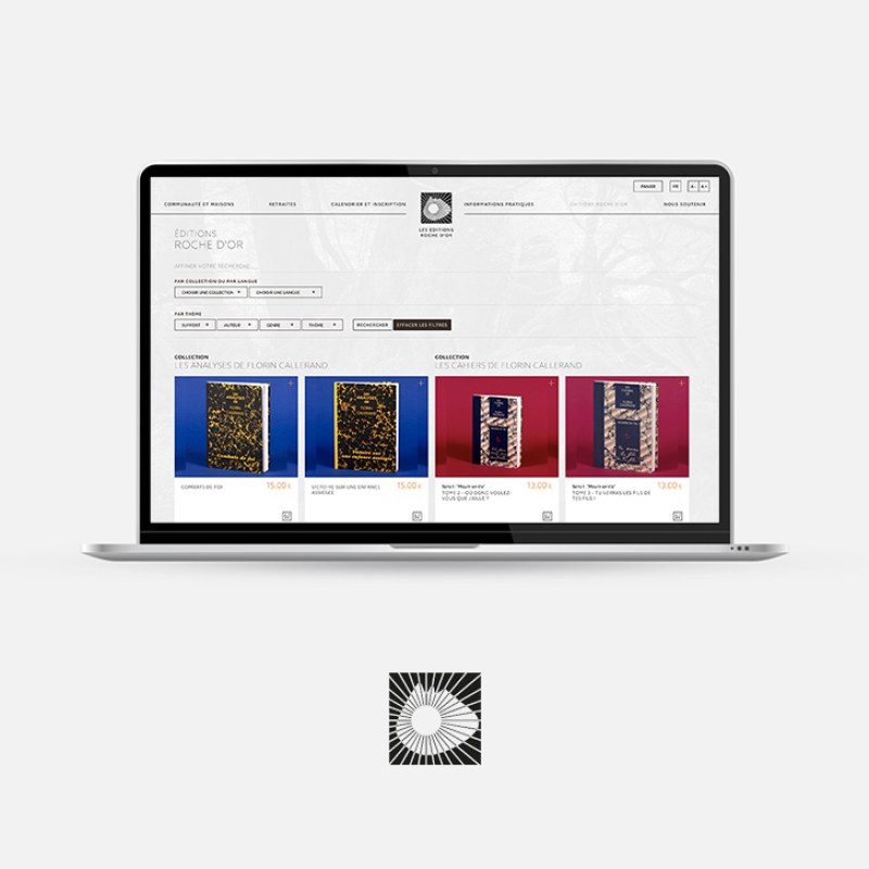 Roche d'or editions - Logomotion agence web Dijon