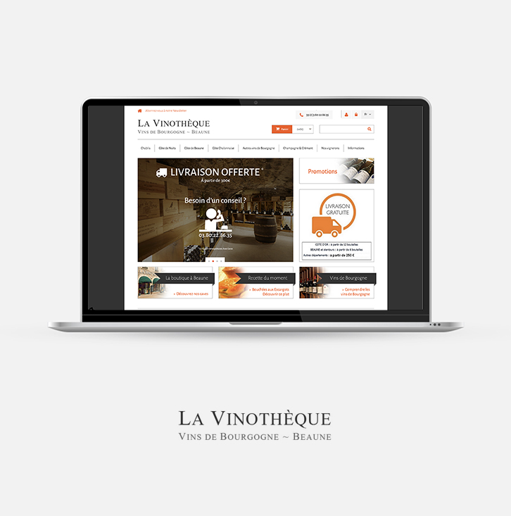 La vinothèque - Logomotion agence web Dijon